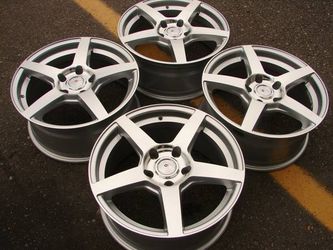 [[[ 17" VOXX 5X120 POLISHED WHEELS LIKE NEW ]]]