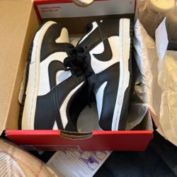 1y Nike Dunk Low Blk/white Kid