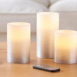Threshold signature LED Pillar candles 