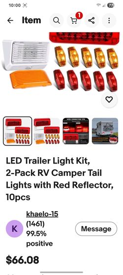 Trailer lights set