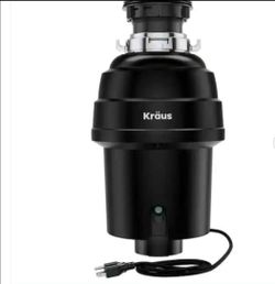 Kraus WasteGuard 1 HP Continuous Feed Garbage Disposal for Kitchen Sinks