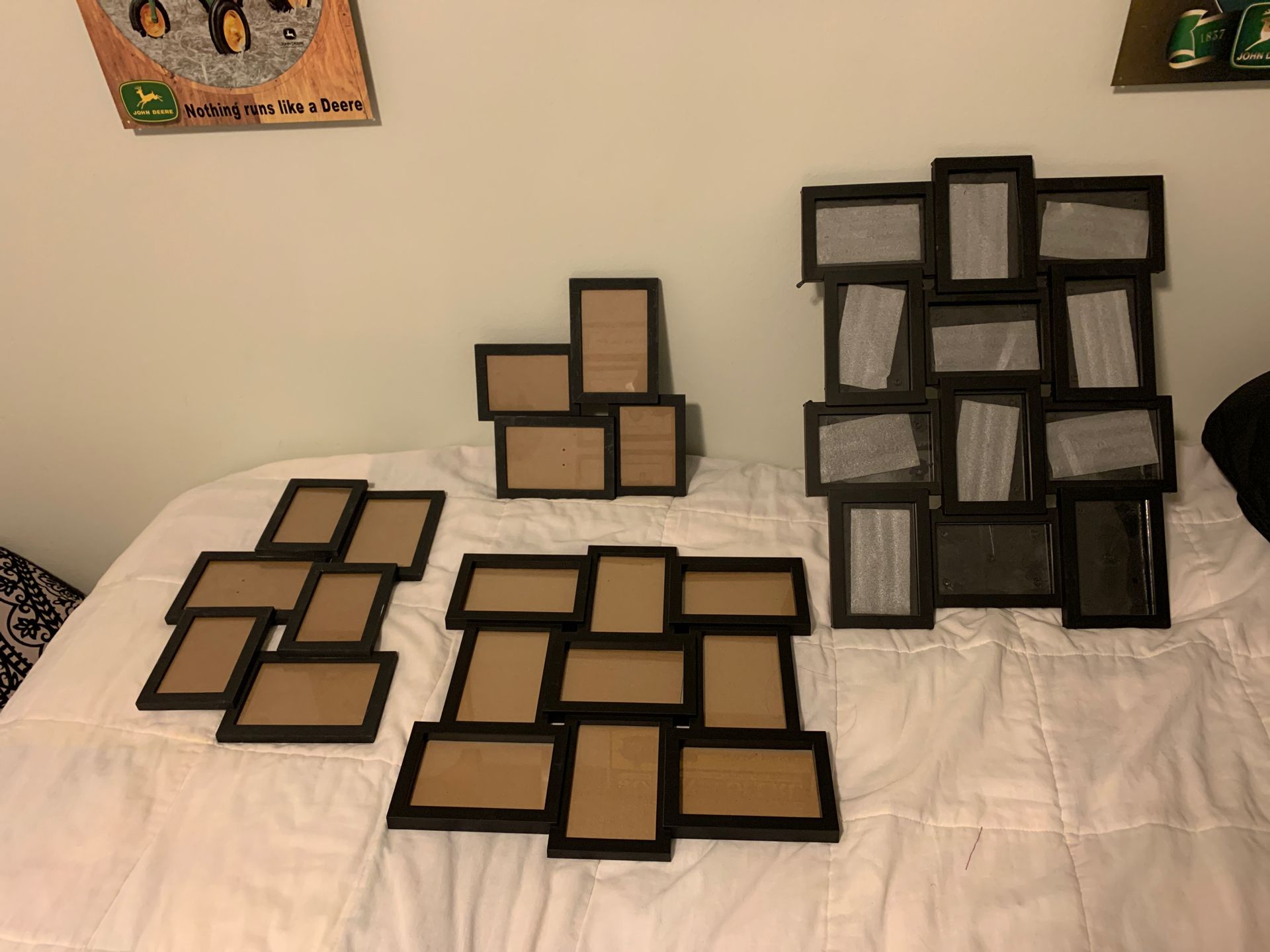 Black collage picture frames