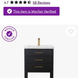 Stratford 24'' Single Vanity with Ceramic Top
By
Willa Arlo™ Interiors
