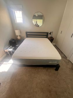 NEW Allswell Plush Foam Queen Mattress + Metal Bed Frame