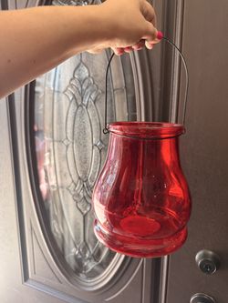 Red glass lantern