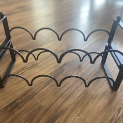 Easy Clean Stackable Drink Organizer Bar Iron Art Wine Rack Cabinet Shelf 