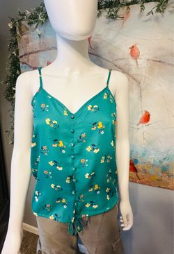 Women’s Teal Floral Camisole