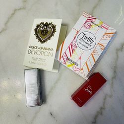 4 Sample Perfumes / Hermes perfume / D&G Perfume / Tom Ford Perfume / Christian Louboutain Perfume