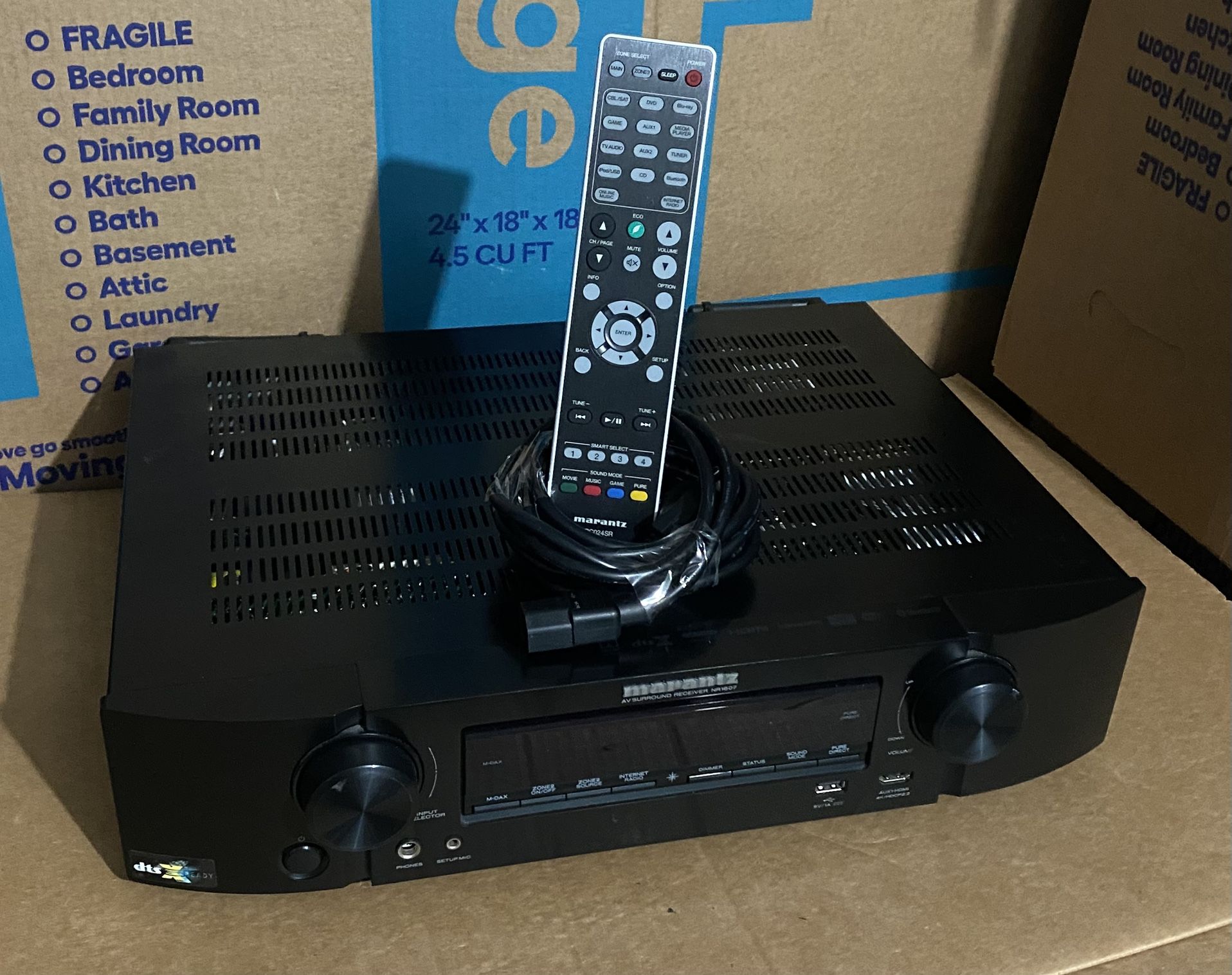Marantz NR1607 Ultra HD 7.2 Channel Network A/v Surround Receiver With Remote