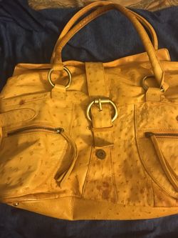Nina Raye Ostrich Handbag