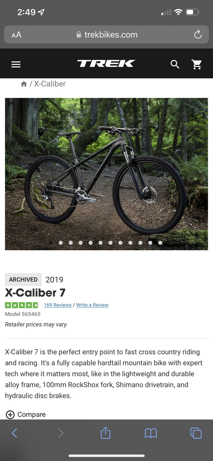 Trek caliber 7 2019 clearance