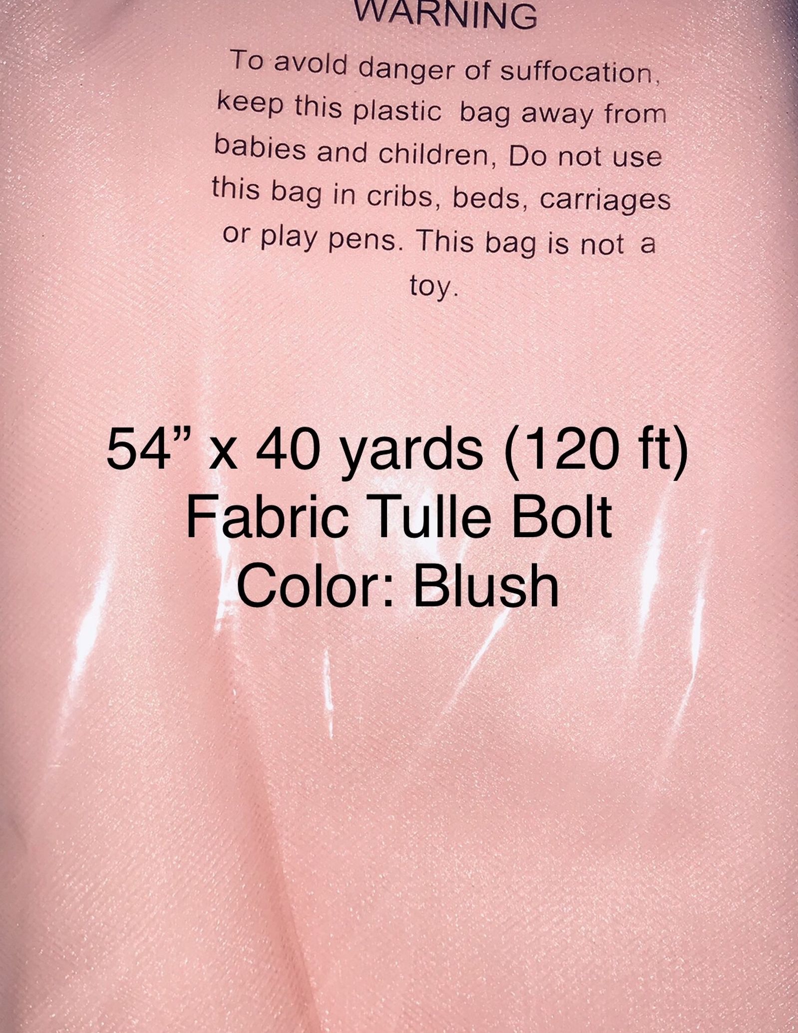 Pink Fabric Tulle Bolt