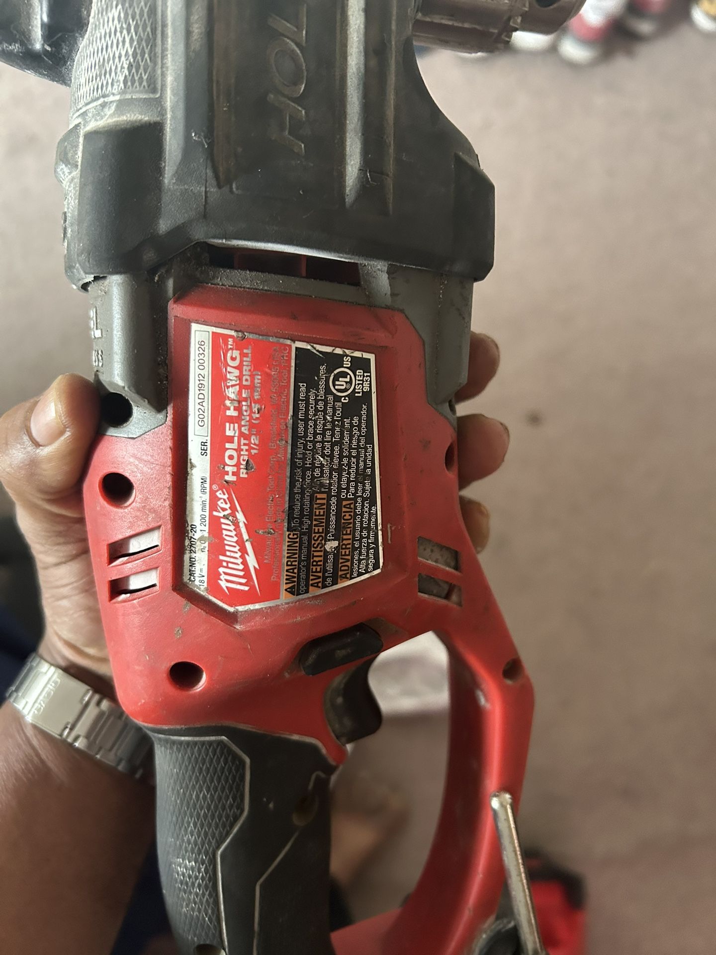 Milwaukee Right Angle Drill