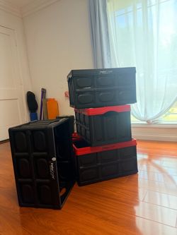Greenmade InstaCrate Collapsible Storage Crates (Set of 4) – Excellent Condition