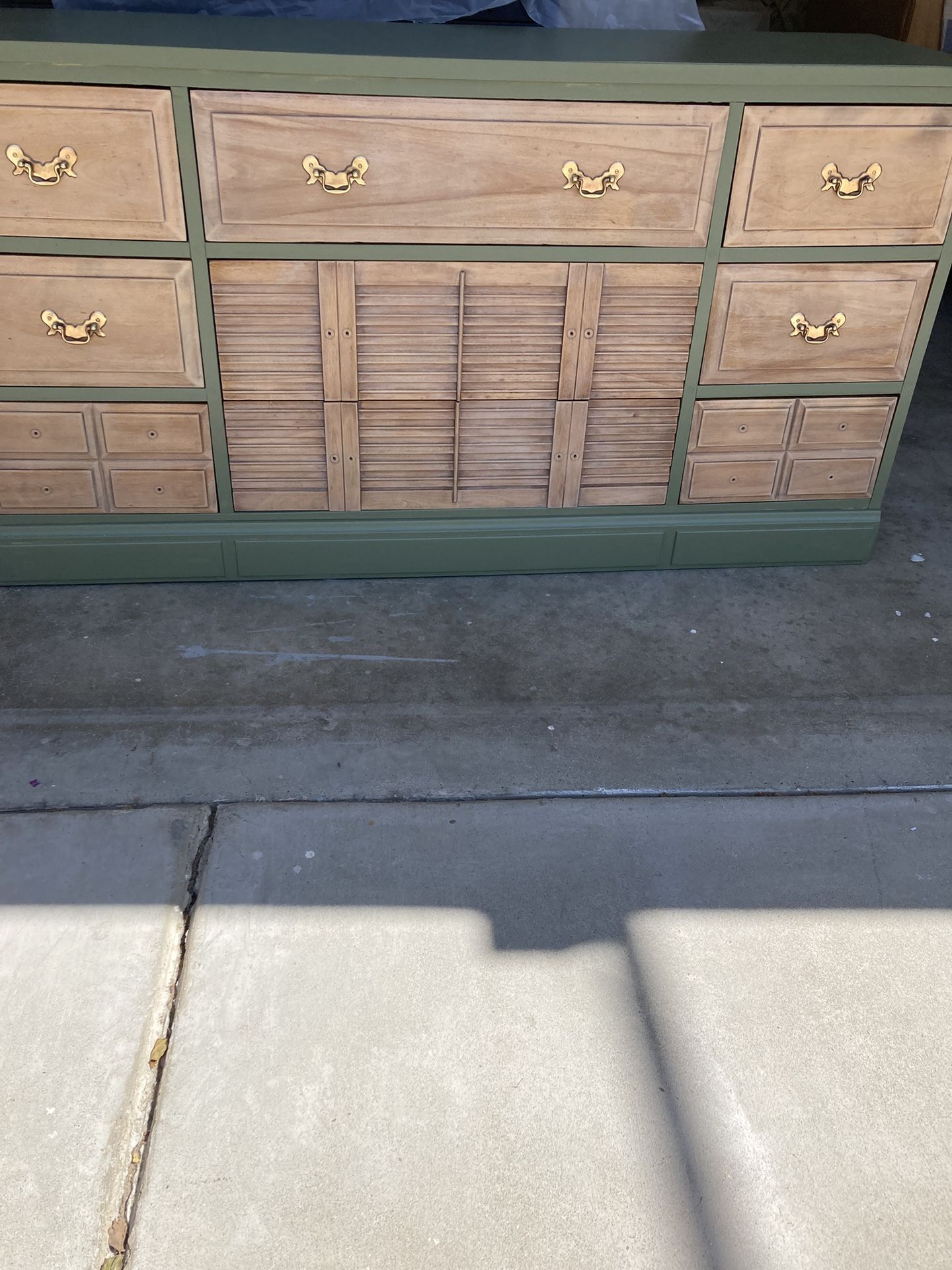 Vintage Long Dresser - 9 Drawers