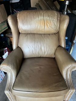 Tan Leather Recliner