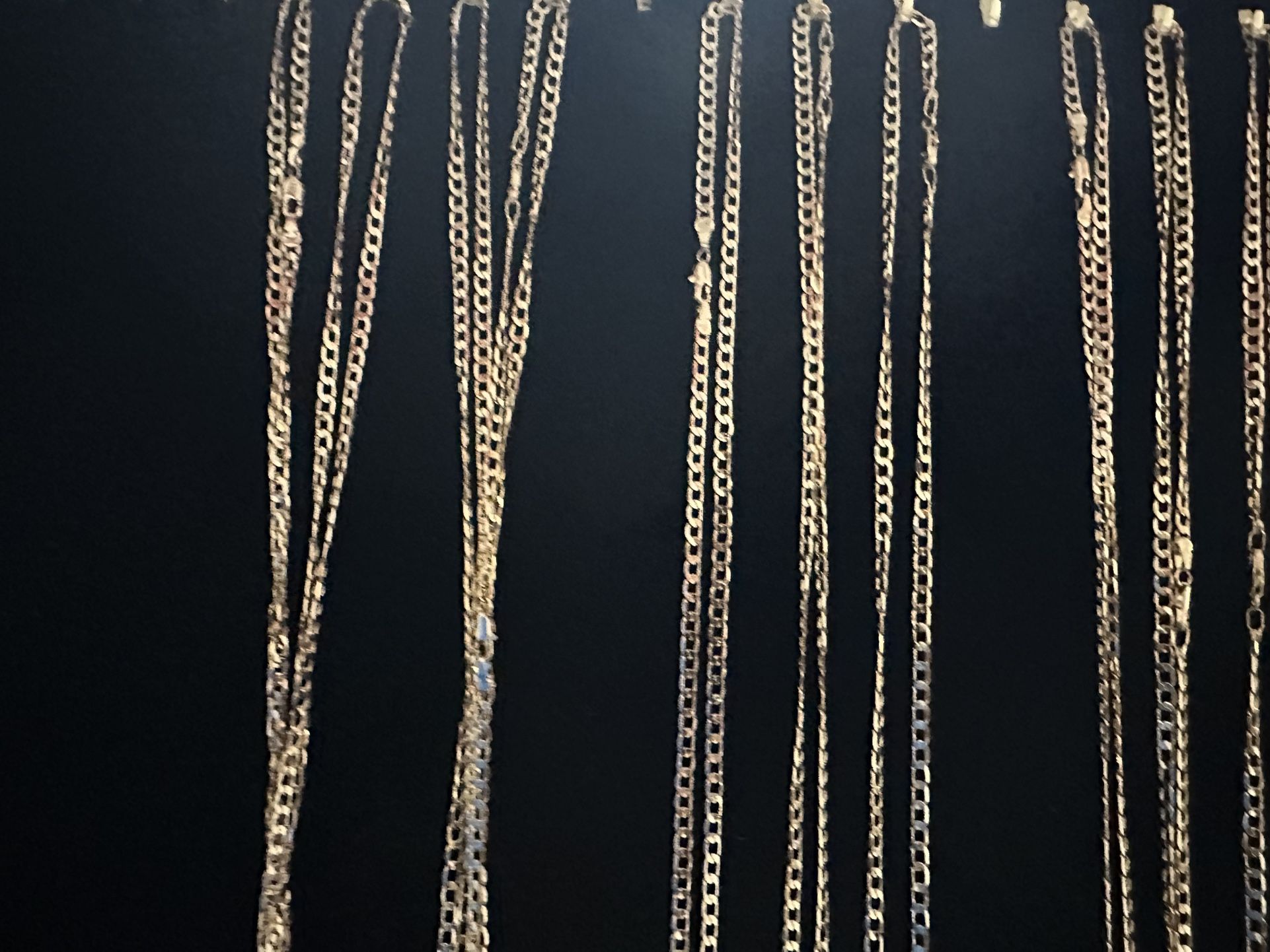 Cadena 24 De Largo + Medalla De Cruz Oro Laminado 14k 24 Long Chain + 14k Gold Plated Cross Medal