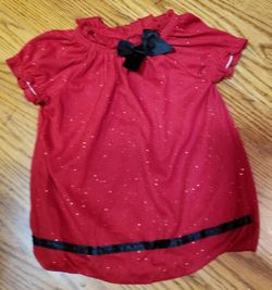 Red baby girl blouse 18 months