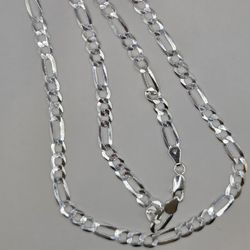 22in Silver Figaro Chain 