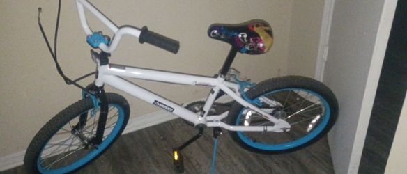 Husky BMX Bike White and Blue
