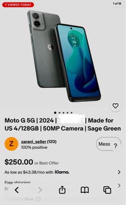 Brand new moto g 5 g unlocked