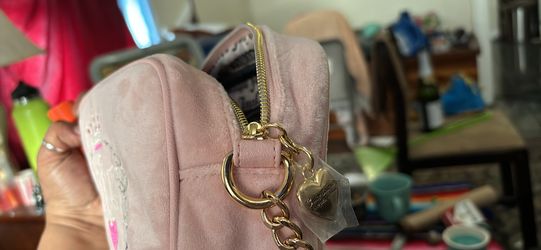 Pink Suede Juicy Contour Purse