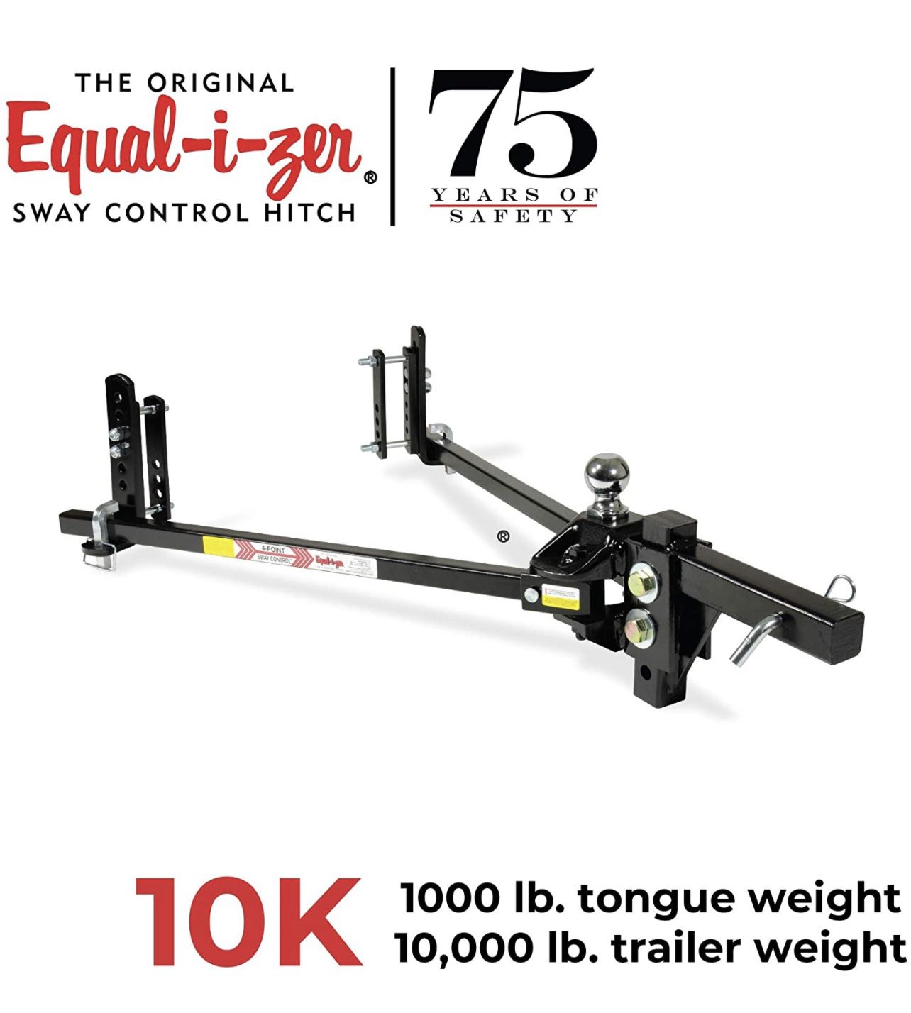 Equal-i-zer 4-point Sway Control Hitch, 90-00-1069, 10,000 Lbs 