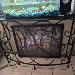 Black Metal Console Table $35 3ft6×2ft7×1ft1