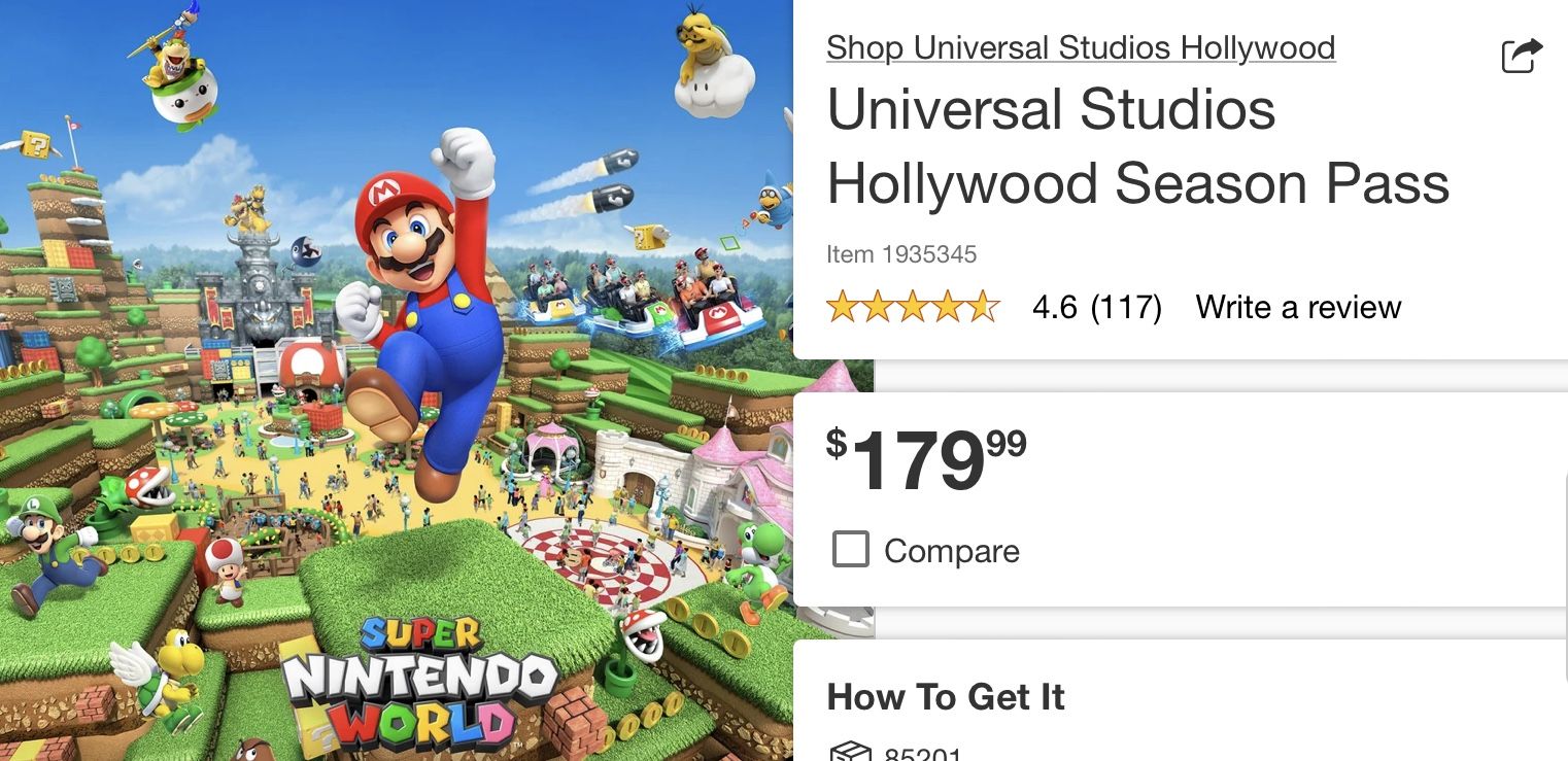 UNIVERSAL STUDIOS SEASON PASS