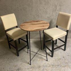 High Table With 2 Chairs 