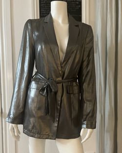 Anthropologie Maeve Zada Metallic Blazer
