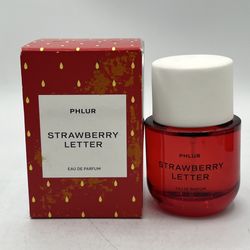 Phlur Strawberry Letter EDP 1.7 Fl oz 50 Ml New Open Box Authentic *See Details*
