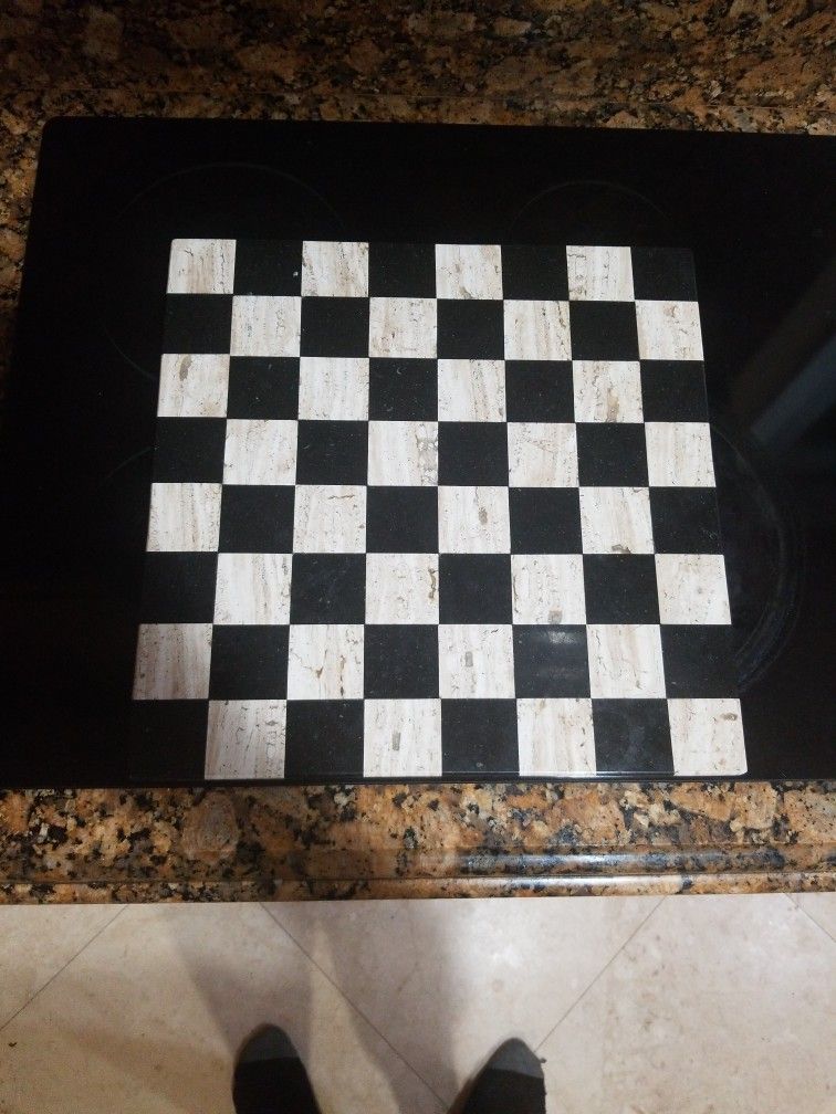Marble checker / chess board