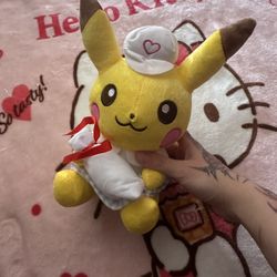 Pikachu cosplay nurse plushie 