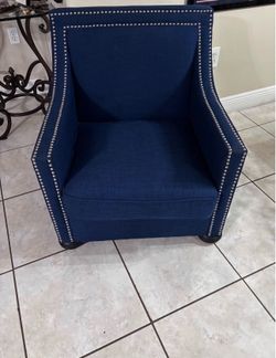 Accent Emery Blue Chair- Good Condition