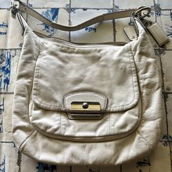 COACH White Leather Handbag