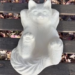 Relaxing Concrete Cat