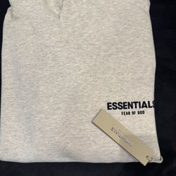 Light oat Essential hoodie 
