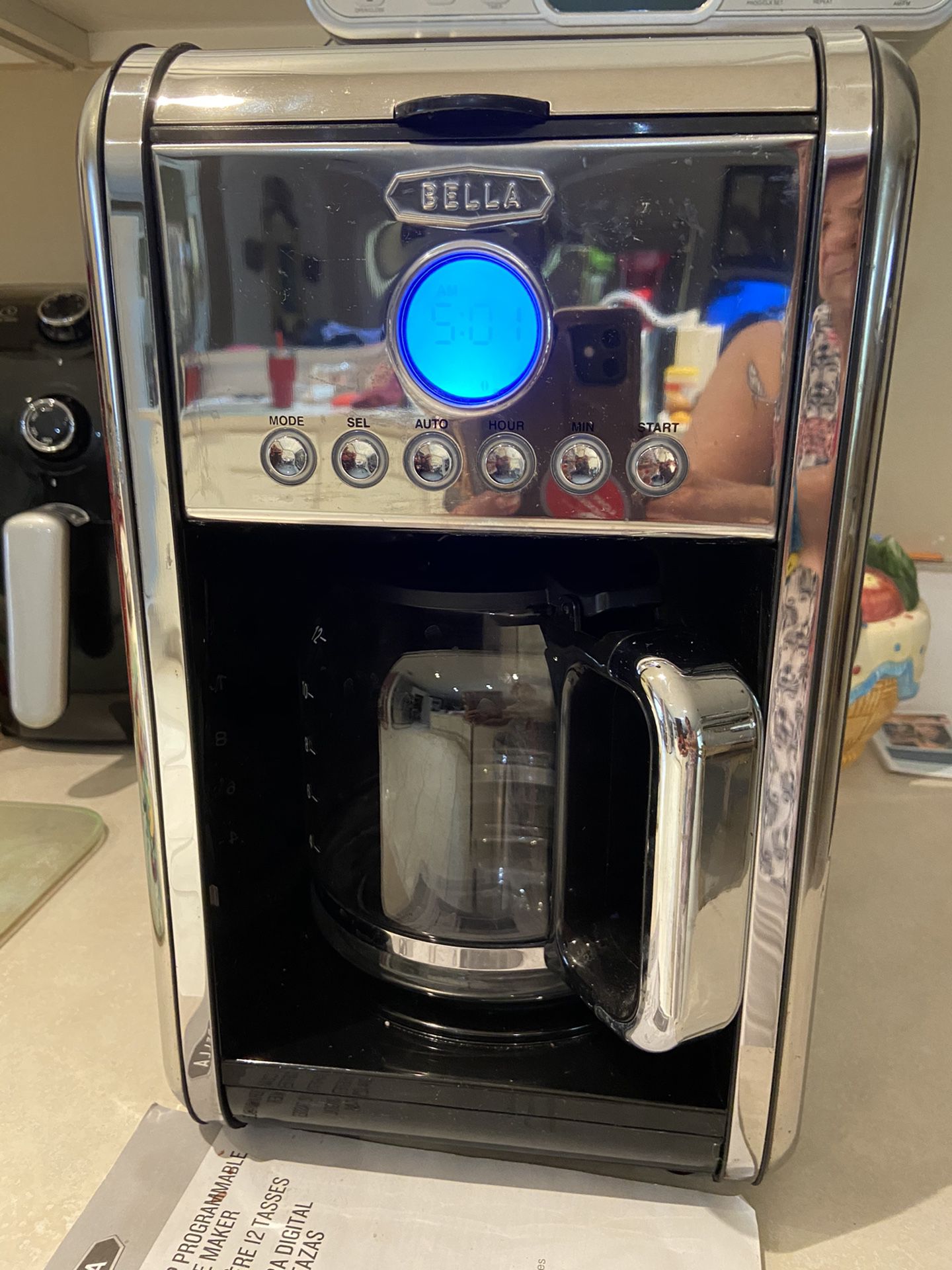 BELLA 12 Cup Programmable Coffee Maker