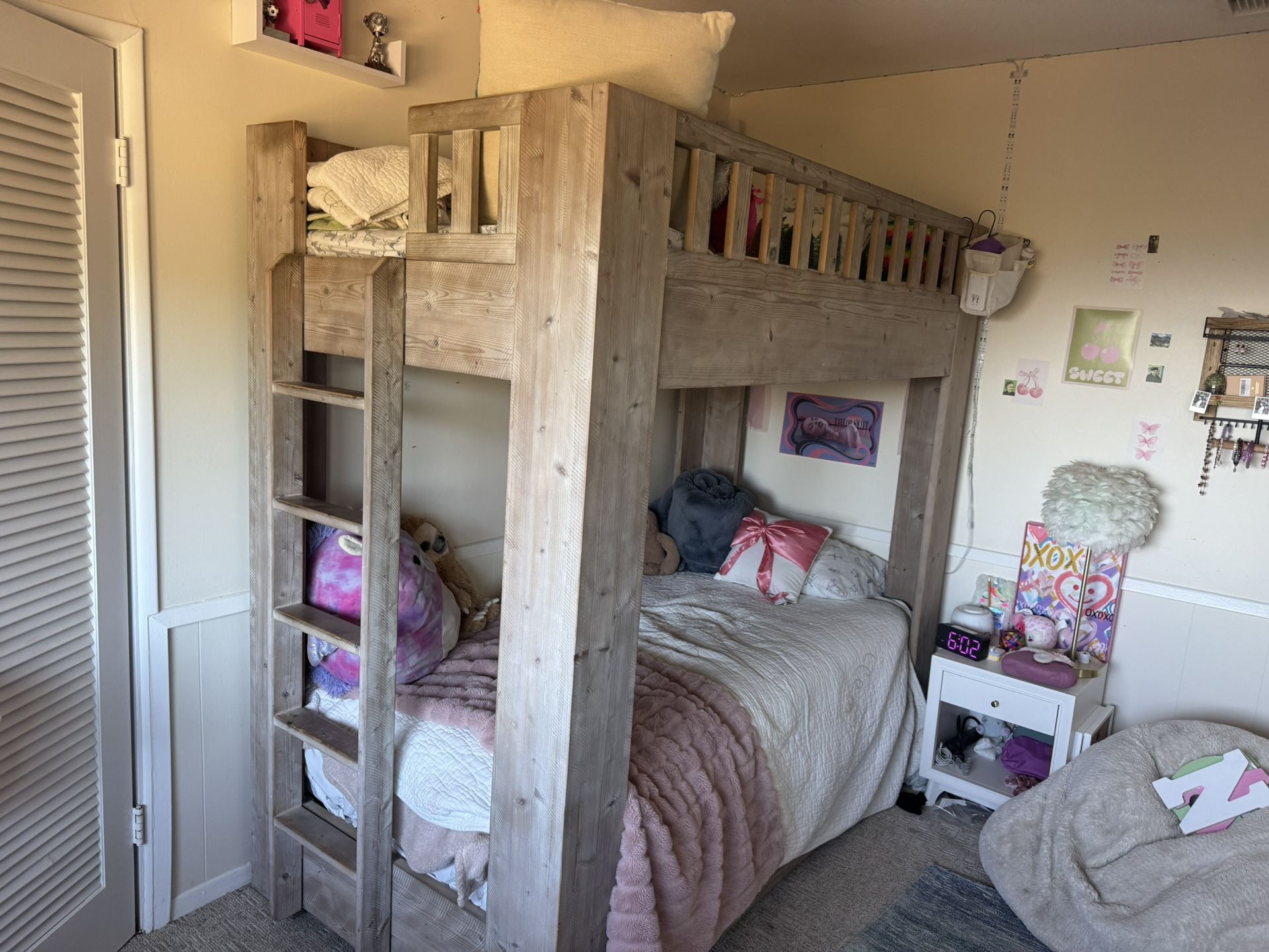 Restoration Hardware twin Callum storage bunk bed weathered white - $1,999