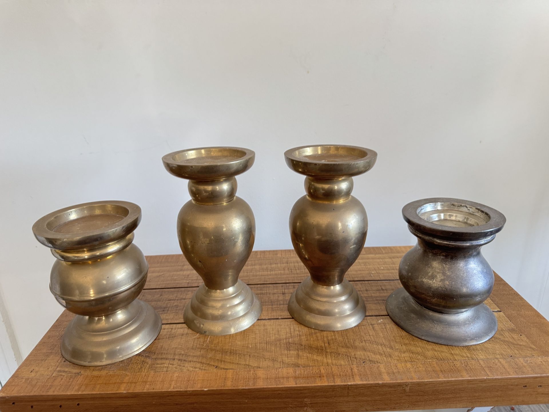 Golden Candle Holder