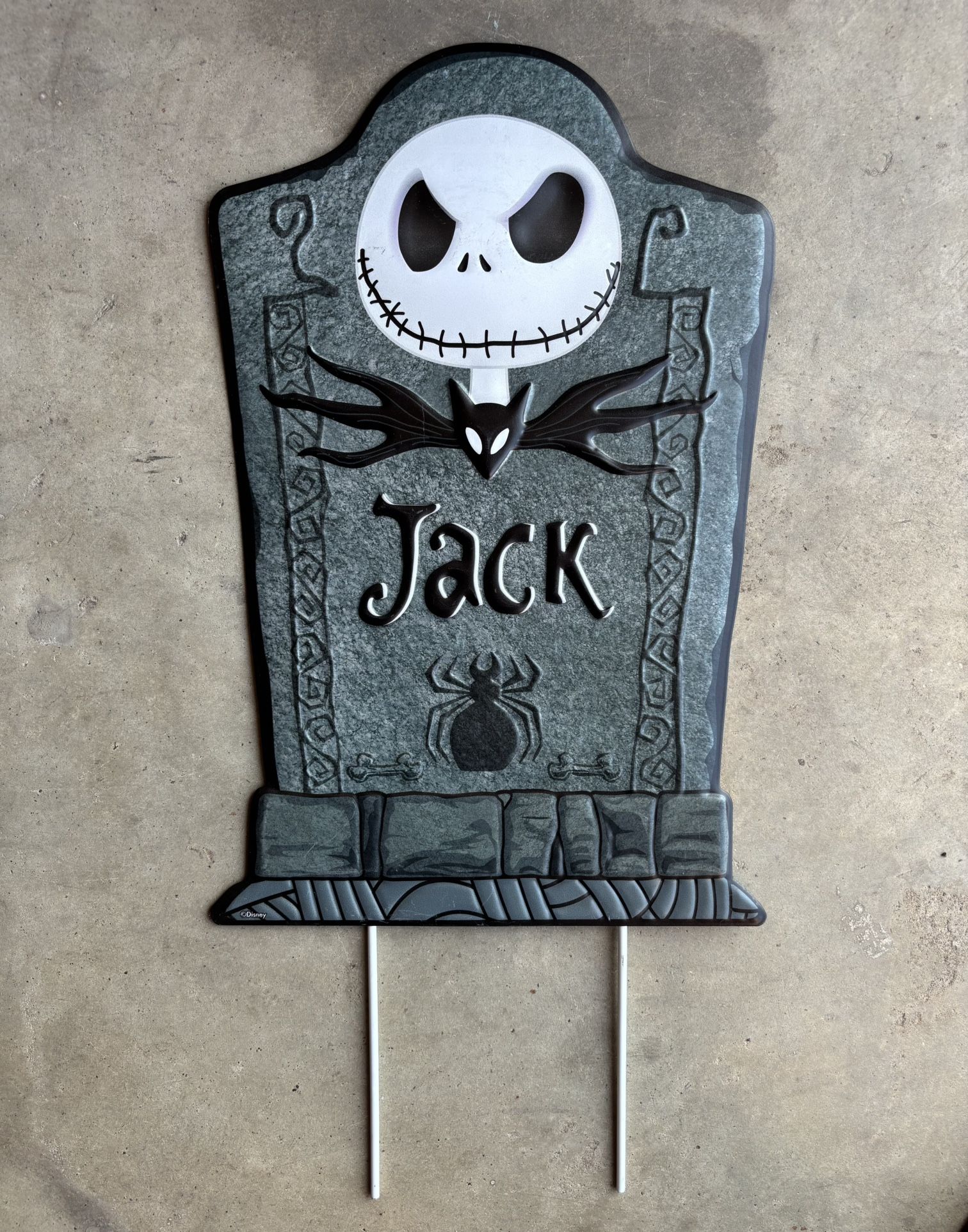24 inch Nightmare Before Christmas Halloween Metal Tombstones $10 each