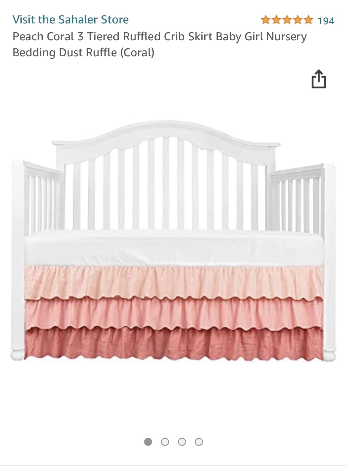 Pink Crib Skirt