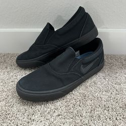 Nike Charge Slip SB 'Triple Black' Men's Size 7