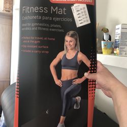 Black Fitness Mat Yoga Pilates Mat