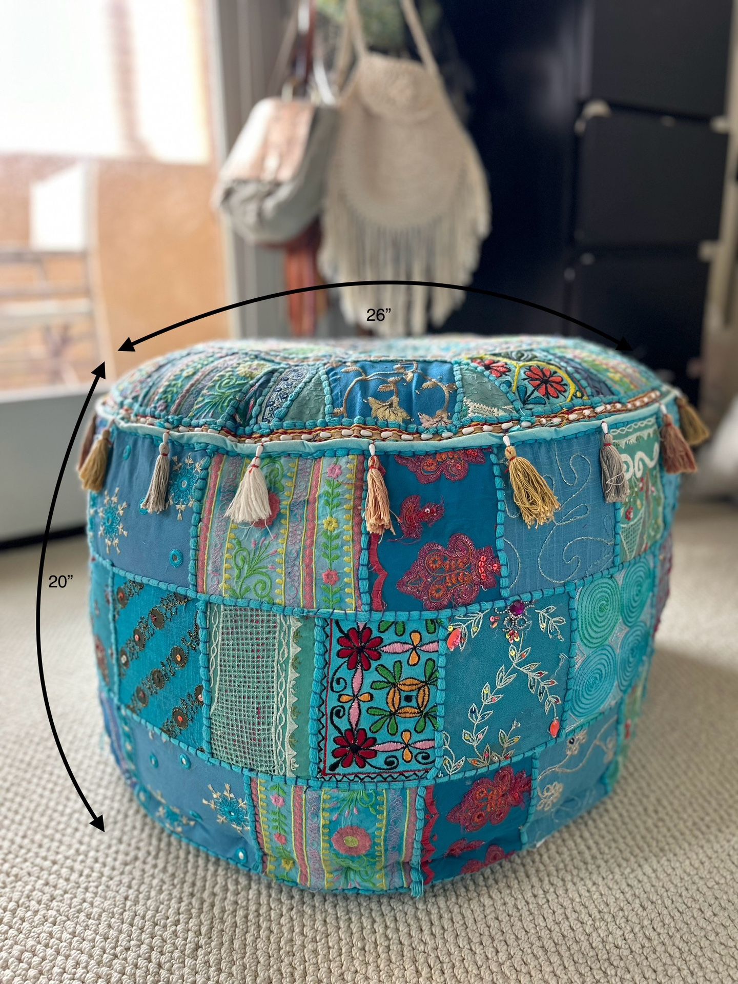 Boho Ottoman Pouf