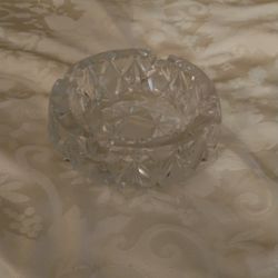 6"CRYSTAL ASH TRAY 