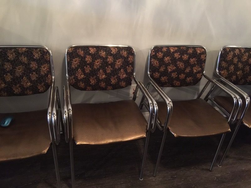 Metal office chairs