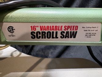 Scroll saw variable speed