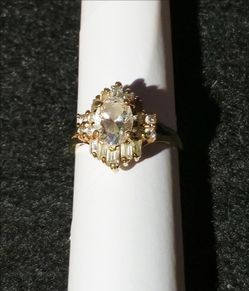 Vintage 24k Gold Plated Sterling Silver Ring